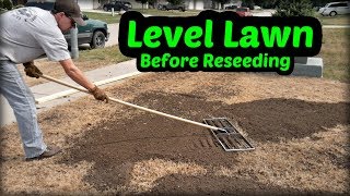 Leveling the Lawn Before Reseeding Part 1 [upl. by Kirsteni]