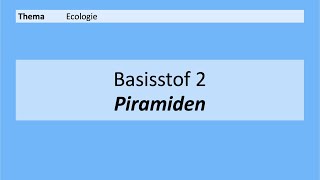 VMBO 3  Ecologie  Basisstof 2 Piramiden  8e editie [upl. by Willock620]