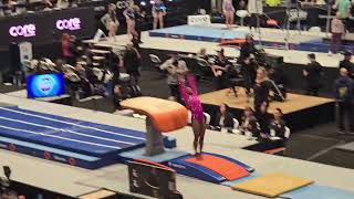 Simone Biles Vault one touch warm ups US Classic 2024  The Biles II Yurchenko Double Pike [upl. by Airres172]