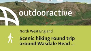 Flyover video Scenic hiking round trip around Wasdale Head in The English Lake District WHS [upl. by Apur958]