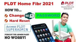 How to Change PLDT Home Fibr Wifi Password if Admin account not Working Superadmin Hard Reset [upl. by Forsta]