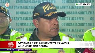 Policía capturó a delincuente tras matar a hombre por deuda [upl. by Weiser]