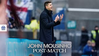 John Mousinho postmatch  Bristol Rovers 21 Pompey [upl. by Isyak623]