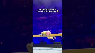 I split the beam in front of 10000 people 😭 gymnastics gymnast sports gym fail fails beam [upl. by Ardnalak]