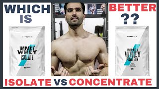 Whey Protein ISOLATE vs Whey Protein CONCENTRATE  दोनों में से कौन सा लें [upl. by Furlong]