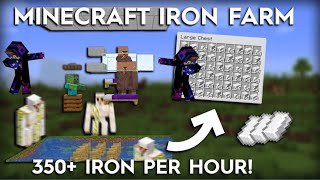 How to build iron farm in minecraft 119 350 iron per hour PRS GAMING ZONE [upl. by Anilahs]