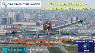 VFR DE CAMPO DE MARTESÃO PAULOSBMT PARA BAURUSBBU  BONANZA G36 [upl. by Anomar]