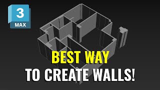 Best Way To Modeling Walls In 3ds Max [upl. by Gerdy753]