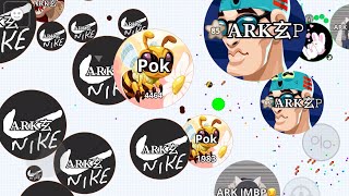 DESTROYING ARK CLAN 😈 AGARIO MOBILE [upl. by Adora543]