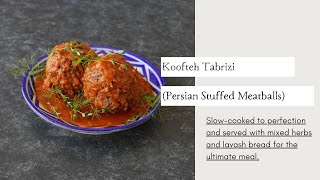 Koofteh Tabrizi a traditional Persian meatball dish that everyone loves [upl. by Hgielrebma]