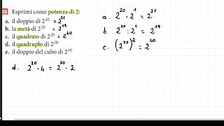 esprimi come potenza di 2 [upl. by Pincus]
