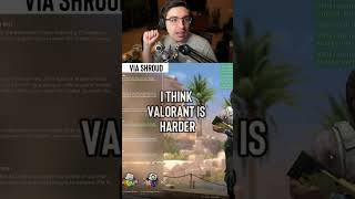 Shroud about CSGO VS VALORANT valorant csgo valorantclips cs2 [upl. by Clo871]