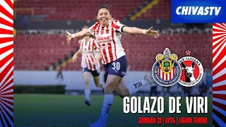 ¡GOL DE VIRIDIANA SALAZAR  Chivas vs Xolas  Apertura 2024 [upl. by Lenci]