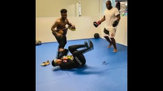 Derrick Lewis FUNNY WORKOUT [upl. by Cahra897]