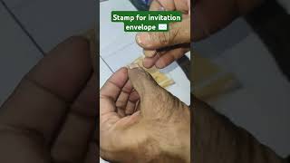 DIY Rubber Stamp for marriage Card Envelope envelope stamps stampfactory [upl. by Eddie]