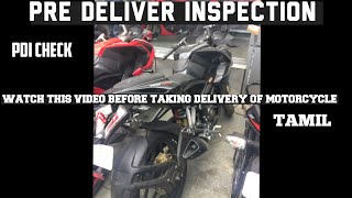 PRE DELIVERY INSPECTION ALL BIKES IN TAMIL  WATCH THIS VIDEO BEFORE TAKING DELIVERY  ROBIN RSVLOGS [upl. by Izmar]