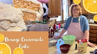 Homemade Orange Creamsicle Cake [upl. by Kiersten]