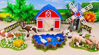 Top Best DIY Small Farm Diorama with Farm House Windmill Water Pond Cattles Cow Pig Duck [upl. by Dranyar]