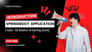 Class6 Spring Boot Basics  Project Creation  Dependencies [upl. by Nelly]