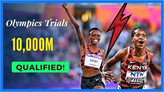 The BATTLE Of FAITH KIPYEGON vs BEATRICE CHEBET To Qualify For 10000M Olympics 2024 [upl. by Wehttan]