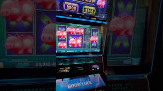 NICE BONUS ON PIGGY BANKIN SLOT slots casino jackpot slot slotmachine gambling vegas [upl. by Ayerhs]