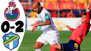 Municipal vs Comunicaciones 02 GOLES y RESUMEN  Apertura J12 [upl. by Noyart]