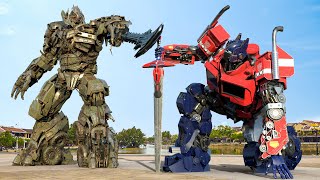 Transformers One 2024  Optimus Prime vs Megatron The Last Knight  Paramount Pictures HD [upl. by Ettebab]