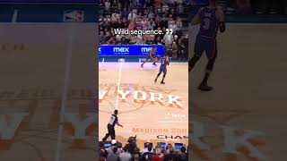 Knicks vs 76ers game is wild 😱 nba nbaplayoffs knicks 76ers basketball trending viral [upl. by Abixah235]