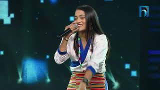 Pramila Baniya quotMathi Mathi Sailungemaquot  The Voice of Nepal Season 5 2023 [upl. by Inihor212]