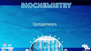 L2324  Lipid metabolism Fatty acids synthesis and lipogenesis   Biochemistry [upl. by Kostman]