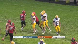 Marion Local vs Versailles Football 9272024 [upl. by Macario]