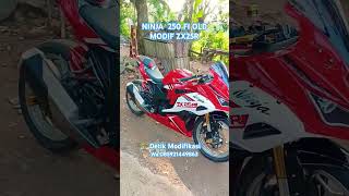 MODIFIKASI NINJA 250 FI OLD MODIF ALA ZX25R modifikasininja250zx25rninjafinewninjafininjazx25r [upl. by Aneelad]