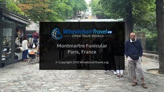 Montmartre Funicular in Paris France by WheelchairTravelorg [upl. by Niles696]