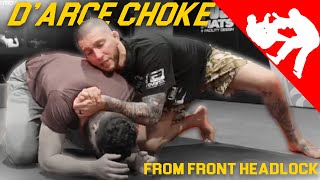 How to do a Darce choke from front headlock [upl. by Justen]