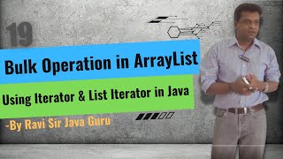 19Bulk Operation in ArrayList Using Iterator amp List Iterator Difference between Array amp ArrayList [upl. by Etteniuqna]