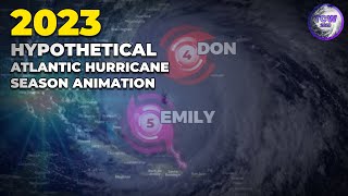 2023 Hypothetical Atlantic Hurricane Season Animation TropicalCycloneWatch [upl. by Ivan]