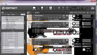 Guitarras Acústicas Eléctricas y Distorsionadas para Kontakt [upl. by Griffis]