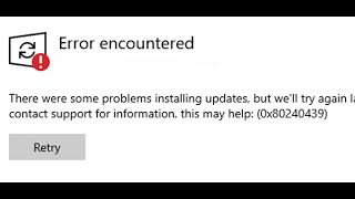 Fix Windows 11 Update Error Code 0x80240439 [upl. by Sachs]