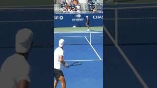 Rune vs Khachanov Practice Gets HEATED🔥 [upl. by Merle]