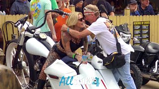 Custom Motorcycles amp Good Times At The Bikefest  Daytona Bike Week [upl. by Nelhsa]