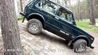 Lada Niva 4x4  Offroad Training beim ADAC in Linthe [upl. by Anerual]