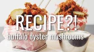 buffalo oyster mushrooms  RECIPE ep 18 hot for food [upl. by Enajharas17]