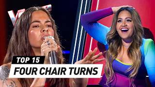 JawDropping 4CHAIRTURN Blind Auditions on The Voice [upl. by Aicenav175]