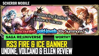 RS3 Fire amp Ice Banner Undine Volcano amp Ellen Review  Romancing SaGa reUniverSe [upl. by Stich]