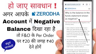 Zerodha Penalty for Negative Balance Explained 2022  Zerodha Negative Account Balance  Zerodha [upl. by Ahtar783]