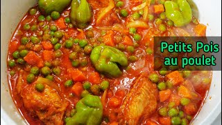 Petits Pois Au Poulet  Green peas recipe [upl. by Okiron]