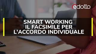 Smart working ecco il facsimile per laccordo individuale [upl. by Noonberg]