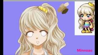 Minnoao  Maplestory Character Drawing Request  LisaFiction  Paint Tool Sai Speed Painting [upl. by Sherer943]