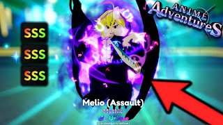 I Got All SSS Melio Assault Unique In Anime Adventures Update 12 Roblox [upl. by Hurlee]