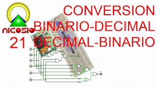 Circuitos digitales 21 Converisión binariodigital digitalbinario [upl. by Eugenius351]
